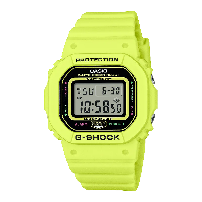 G-Shock Digital Yellow Resin Band Watch GMDS5600EP-9D