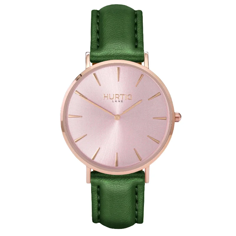 Mykonos Vegan Leather All Rose & Green