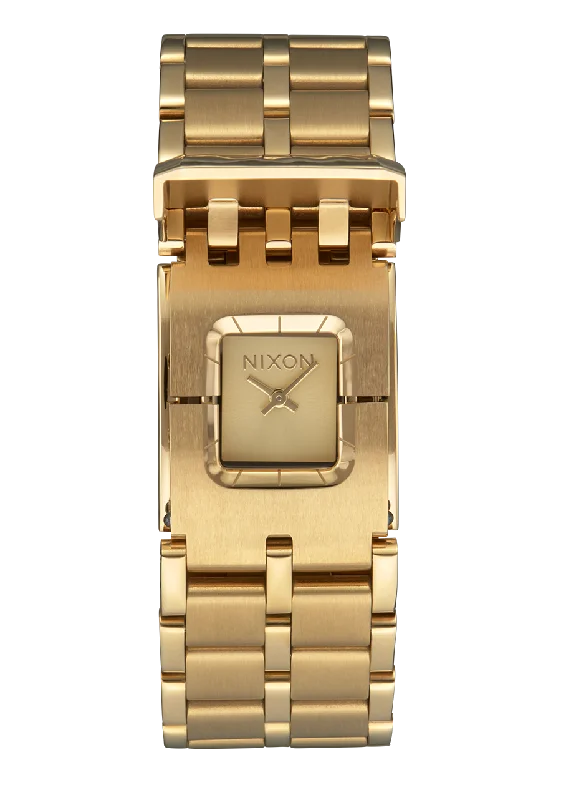 Nixon Confidante Stainless Steel Gold Dial Womens Watch A1362-502-00