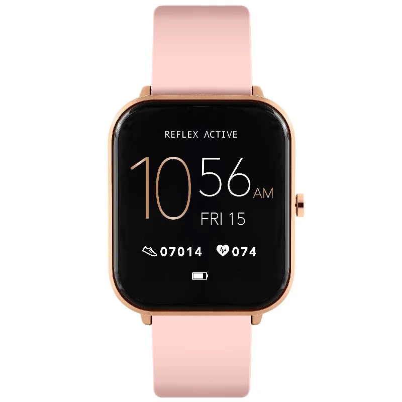 Reflex Active Series 15 Rose Gold Case Pink Silicone Strap Smart Watch RA15-2146