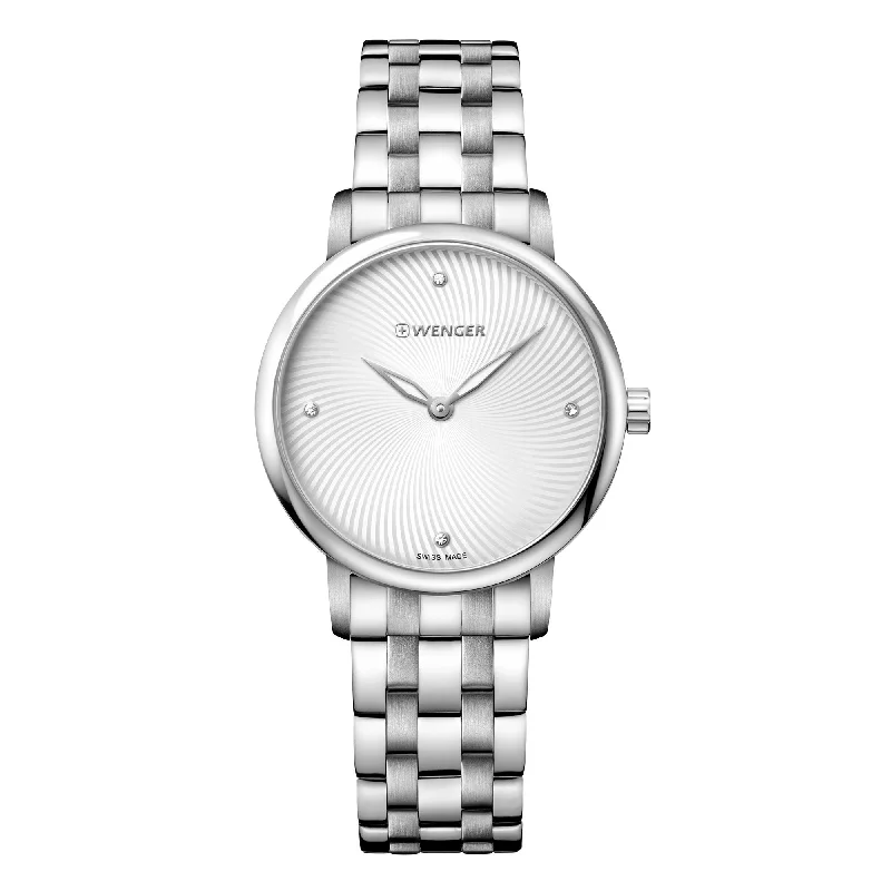 Wenger Urban Donnissima Silver Dial Stainless Steel Watch 01.1721.109