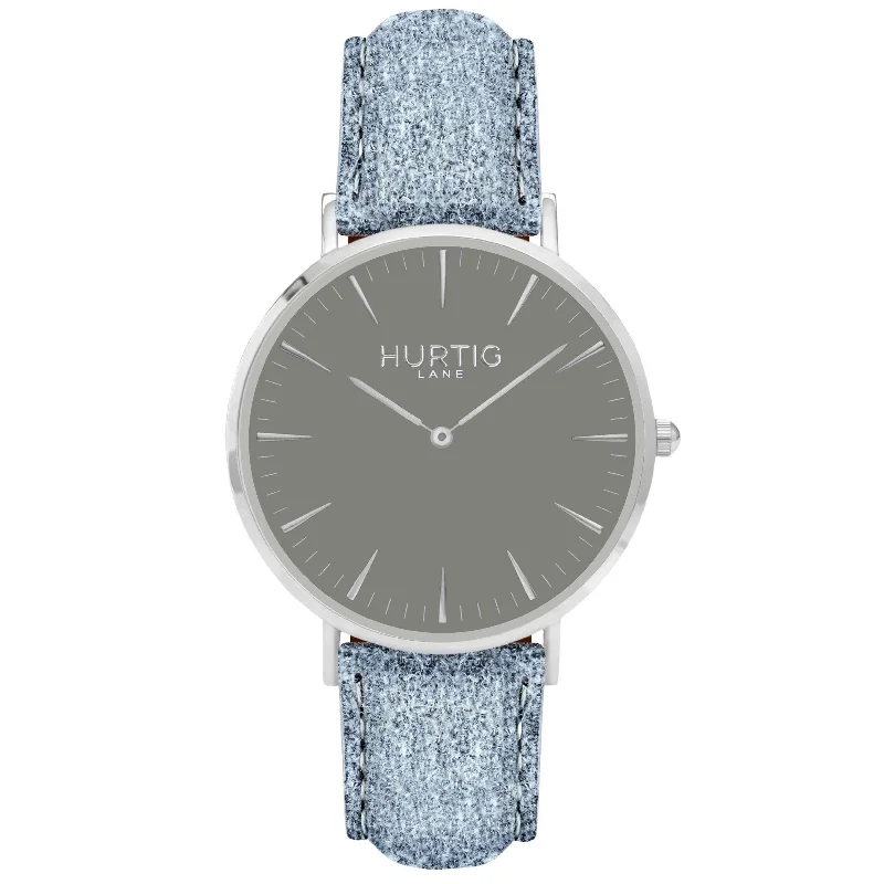 Hymnal Vegan Watch Tweed Silver, Grey & Grey