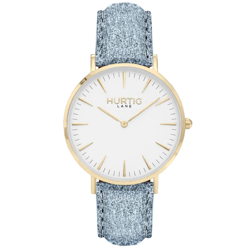 Hymnal Vegan Watch Tweed Gold, White & Grey